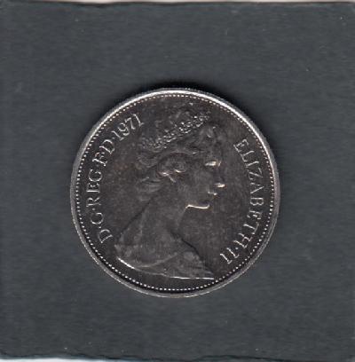 Beschrijving: 10 Pence ELIZABETH II